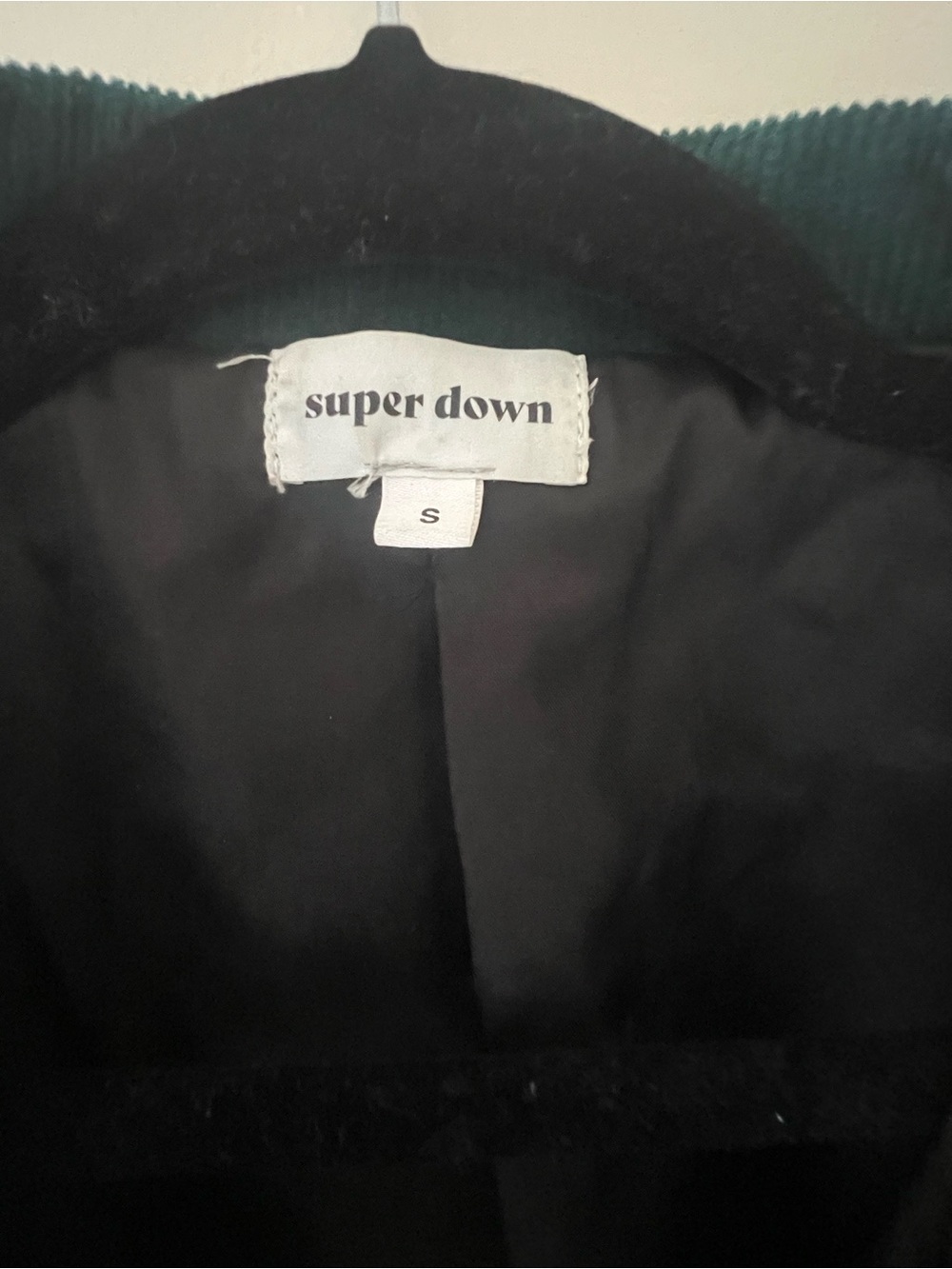 superdown Teal Corduroy Trucker Jacket - Picture 4 of 4